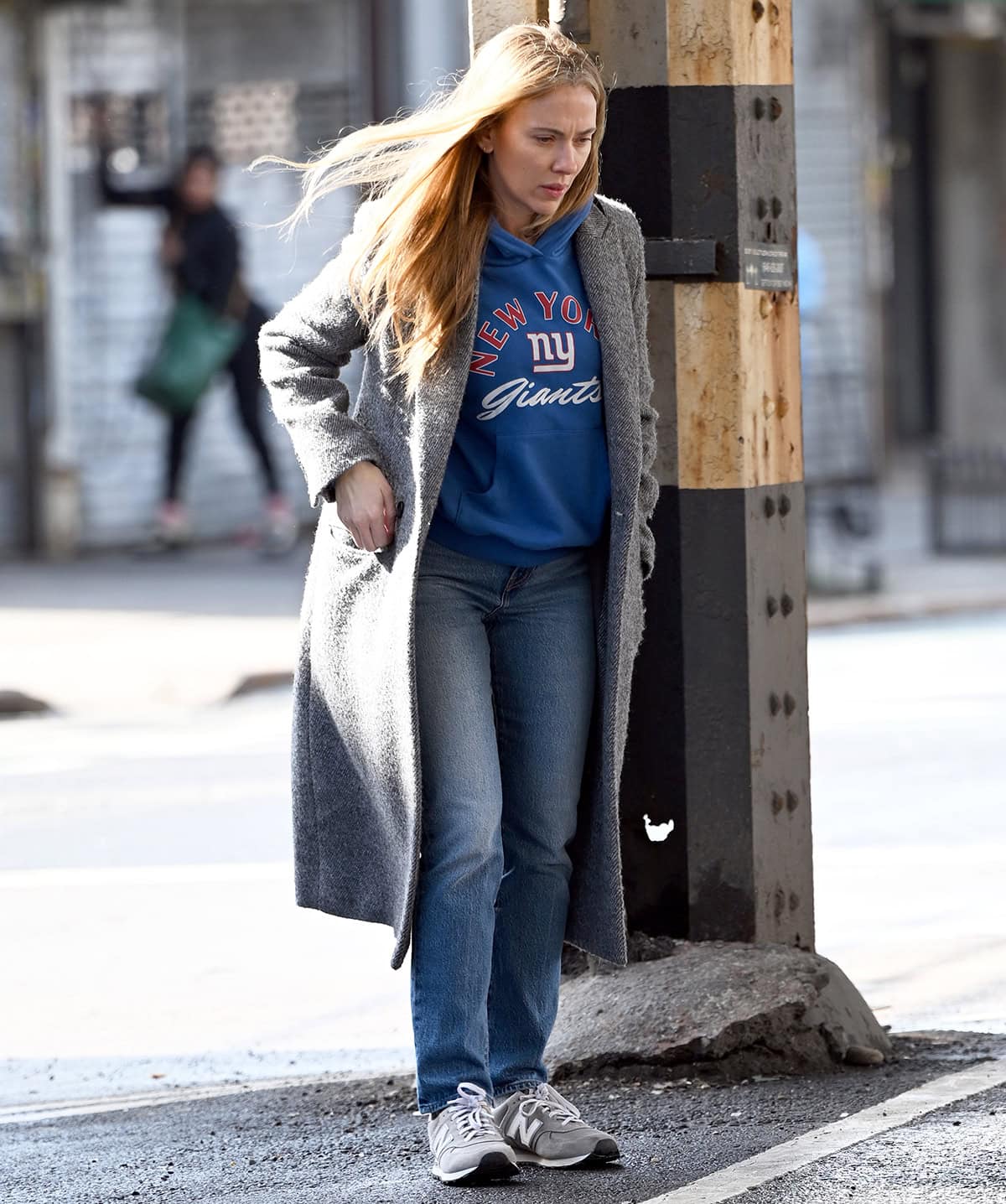 Scarlett Johansson is spotted on the set of The Exorcist 2027 reboot wearing a casual outfit with New Balance sneakers