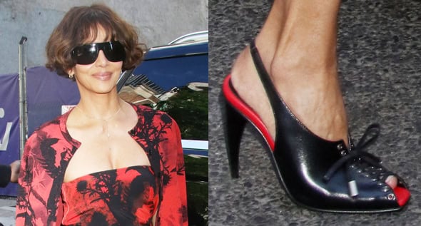 Halle Berry Swaps Quiet Luxury for Bold Alexander McQueen “Lexie” Corset Slingbacks