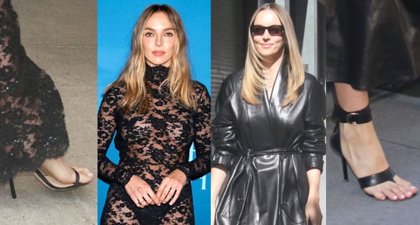 Jodie Comer Takes New York in Givenchy Naked Dress and Christen “Helix” Thong Sandals