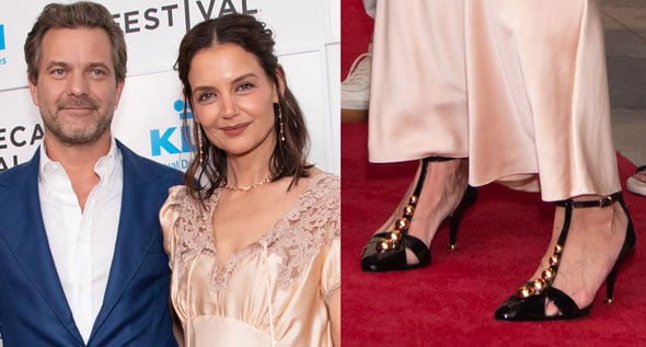 Dawson’s Creek Reunion! Katie Holmes Edges Up a Romantic Chloé Gown With Studded “Cleia” Pumps at Tribeca 2026