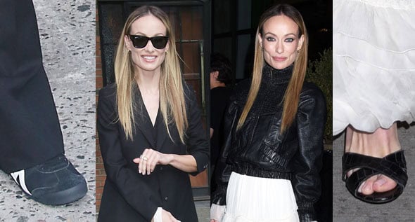 Olivia Wilde Ditches Heels for Retro Onitsuka Tiger Sneakers and Giuseppe Zanotti Mules in NYC