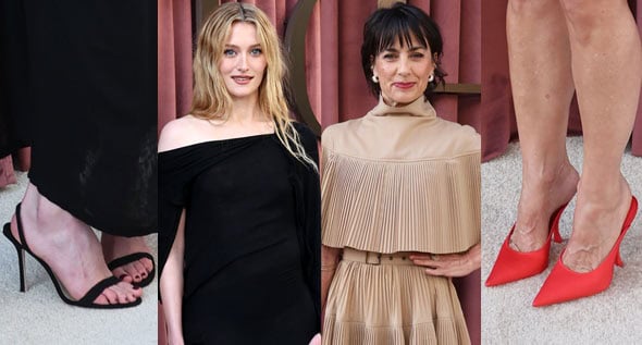 Quiet Luxury vs. Architectural Satin: Sarah Pidgeon and Constance Zimmer Drop a Masterclass in Event Footwear