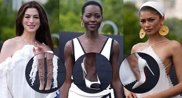 Anne Hathaway, Zendaya, and Lupita Nyong’o Drop the Ultimate Summer 2026 White Footwear Masterclass in London