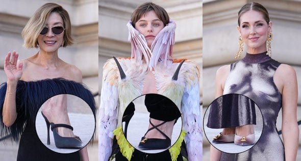 Michelle Yeoh, Emma Corrin, and Chiara Ferragni Turn Schiaparelli’s Fall 2026 Front Row Into a Surrealist Shoe Showcase