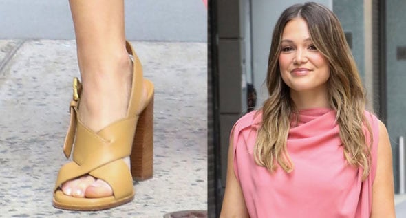 Olivia Holt Pairs Summery Pink Michael Kors With the Ultimate Resort-Ready Crisscross Sandals